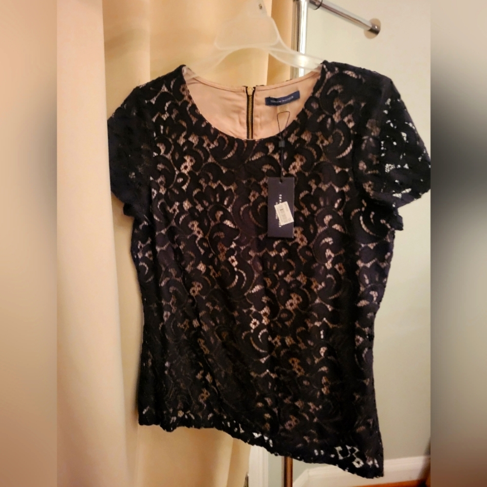 Elegant Black Lace Top